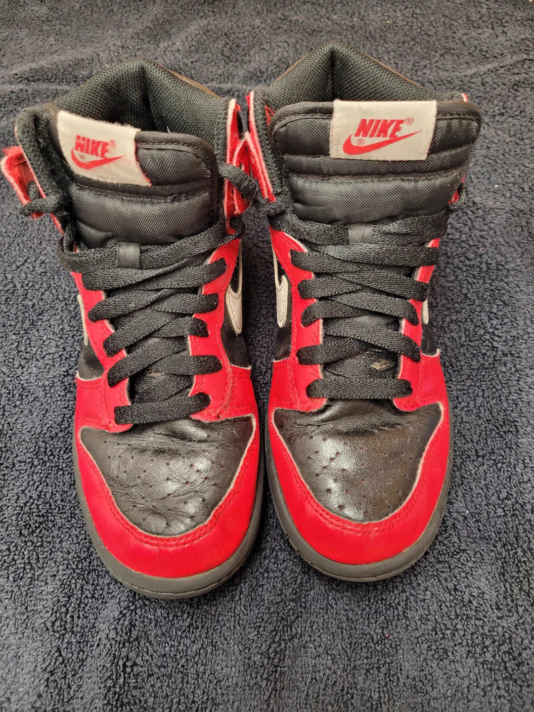 Nike Dunk High Red Black White Sneakers