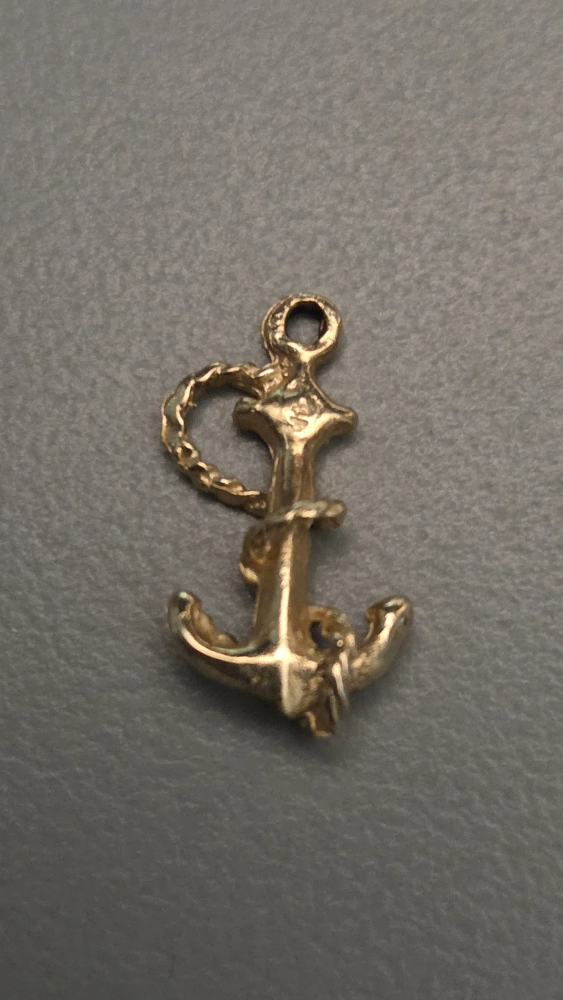14k Gold Anchor Charm/Pendant