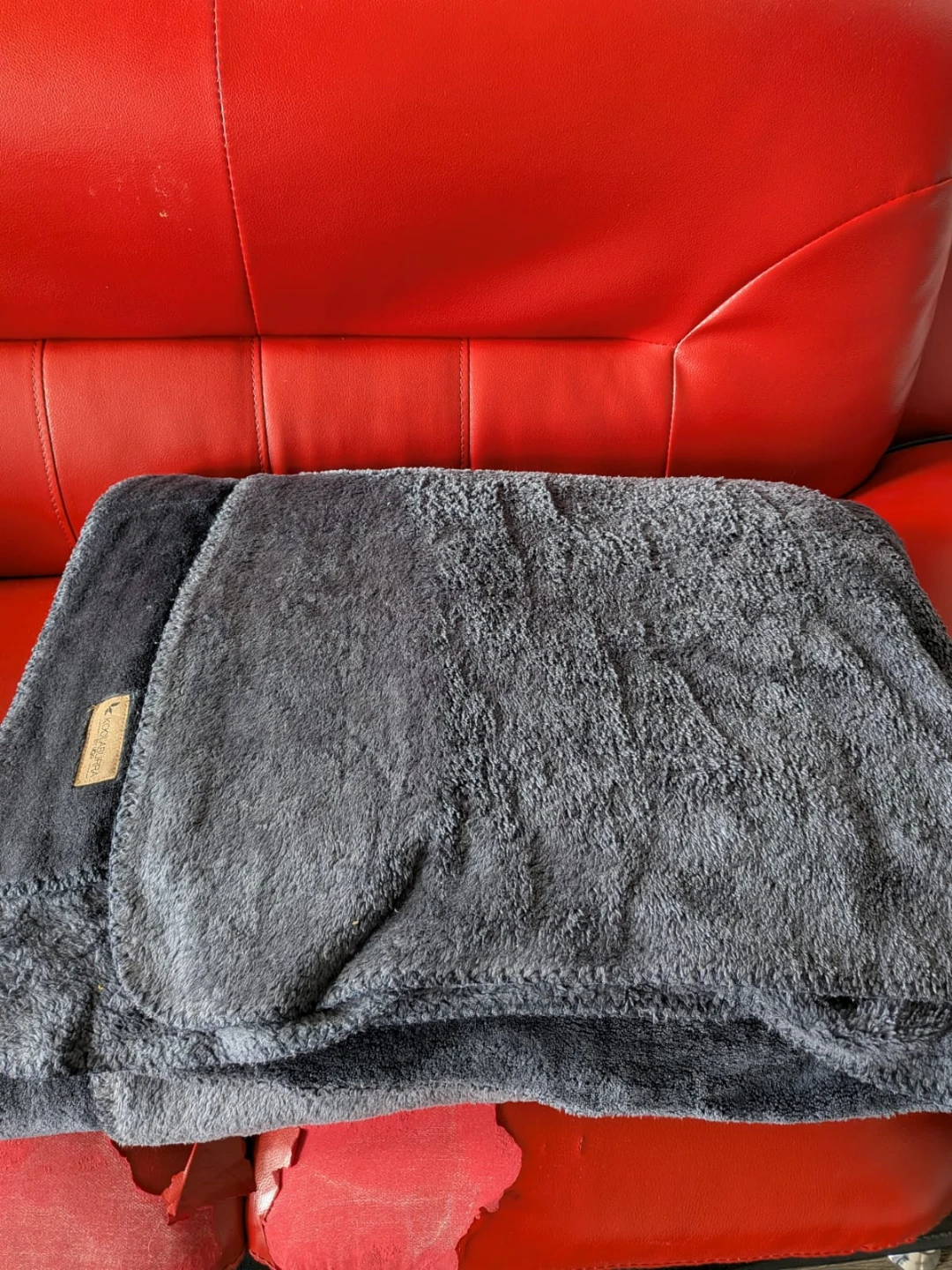 MOS:  Grey Fleece Throw Blanket - photo 3