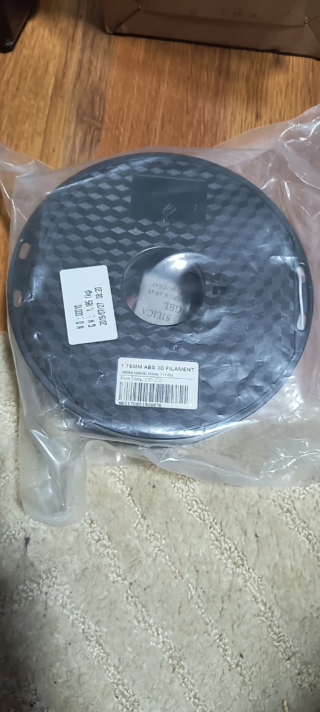 1.75MM ABS 3D Filament White 400M (1000G) - photo 2