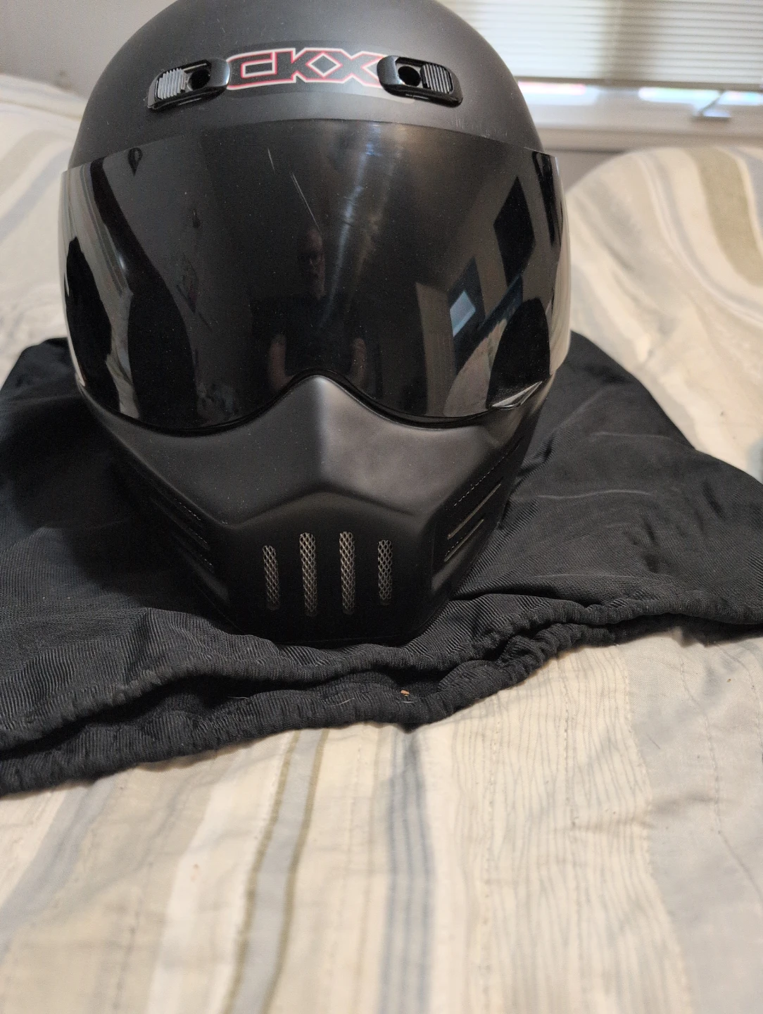 CKX Motorcycle Helmet with Zombie Graphics