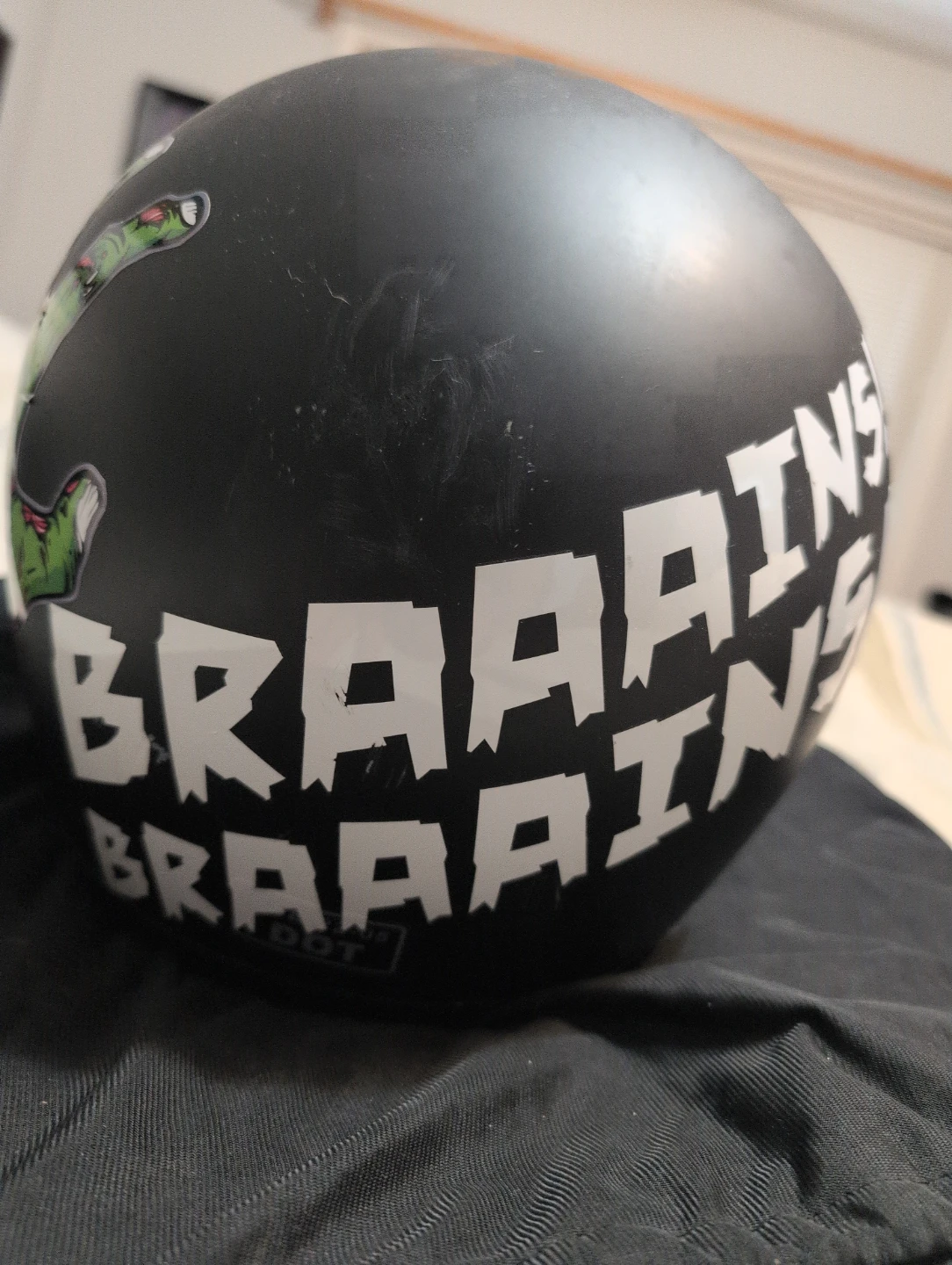 CKX Motorcycle Helmet with Zombie Graphics - photo 3