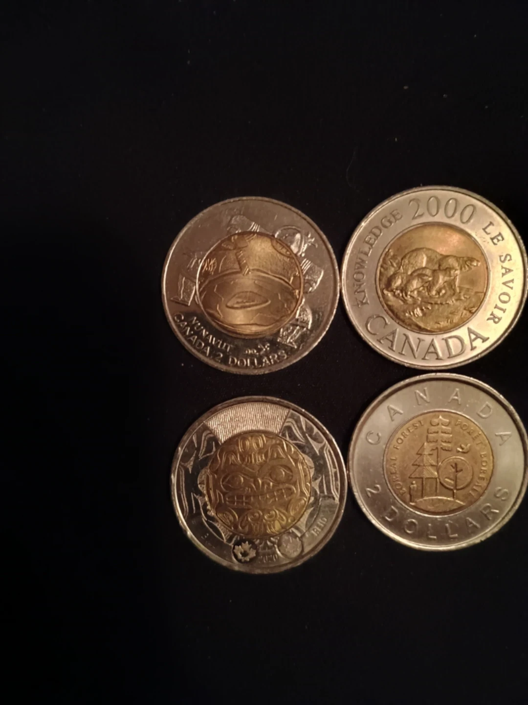 Four Canadian Toonie Collection