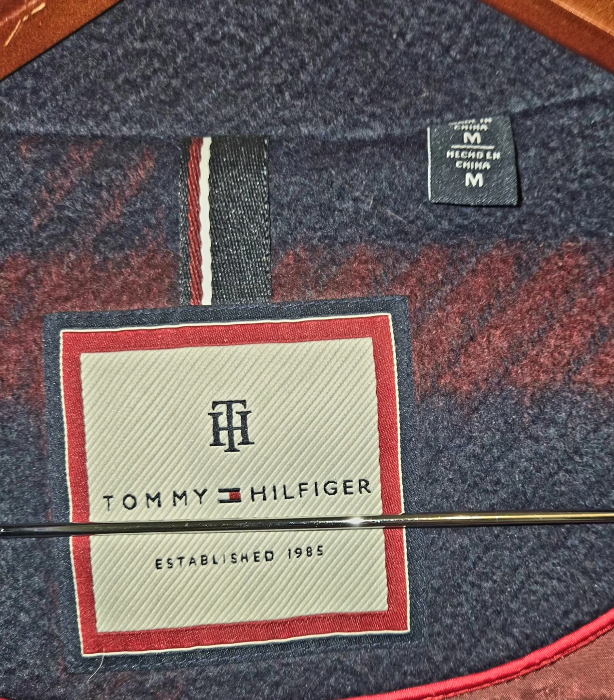 Tommy Hilfiger Plaid Double Breasted Coat Size Medium - photo 2