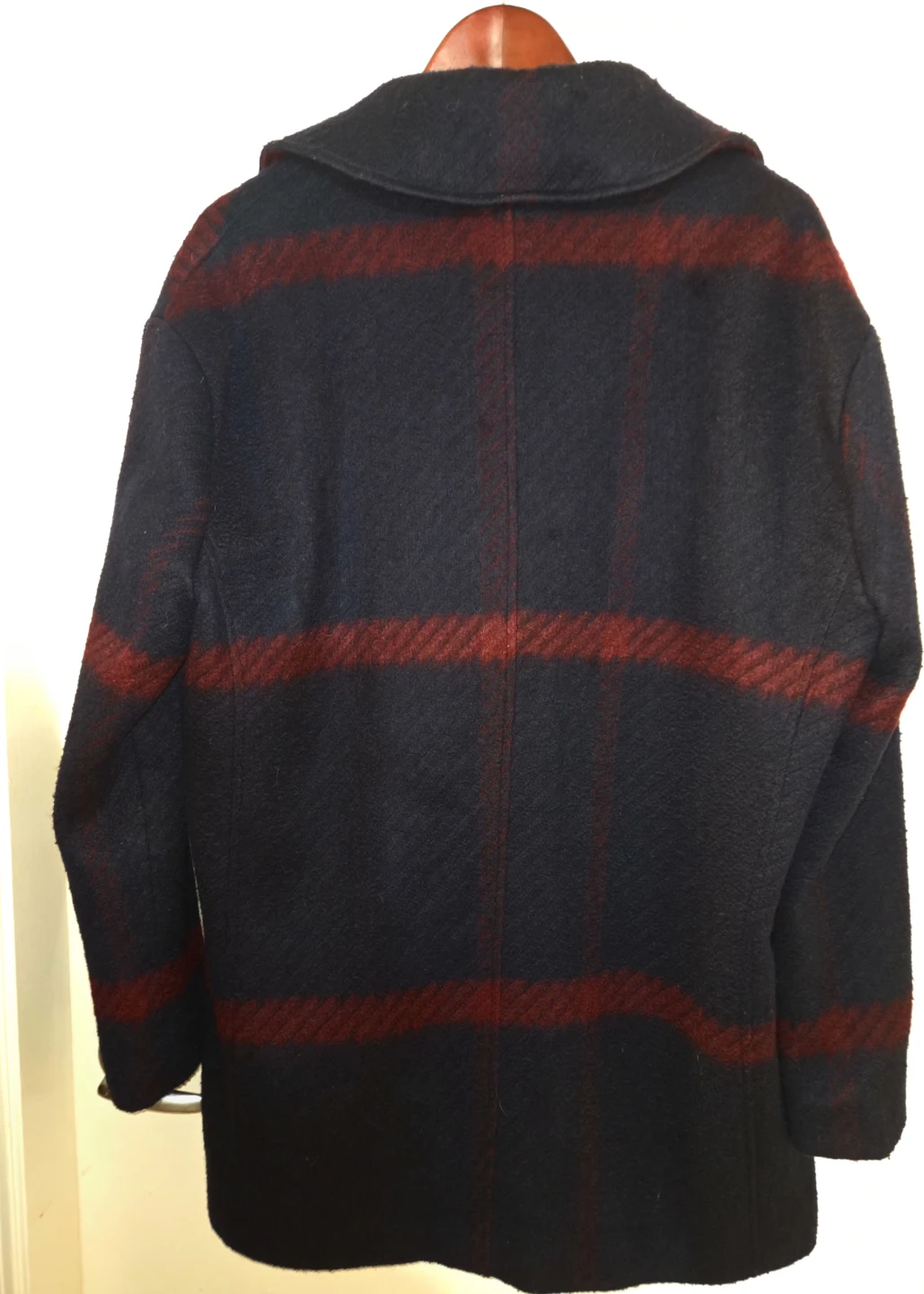 Tommy Hilfiger Plaid Double Breasted Coat Size Medium - photo 3