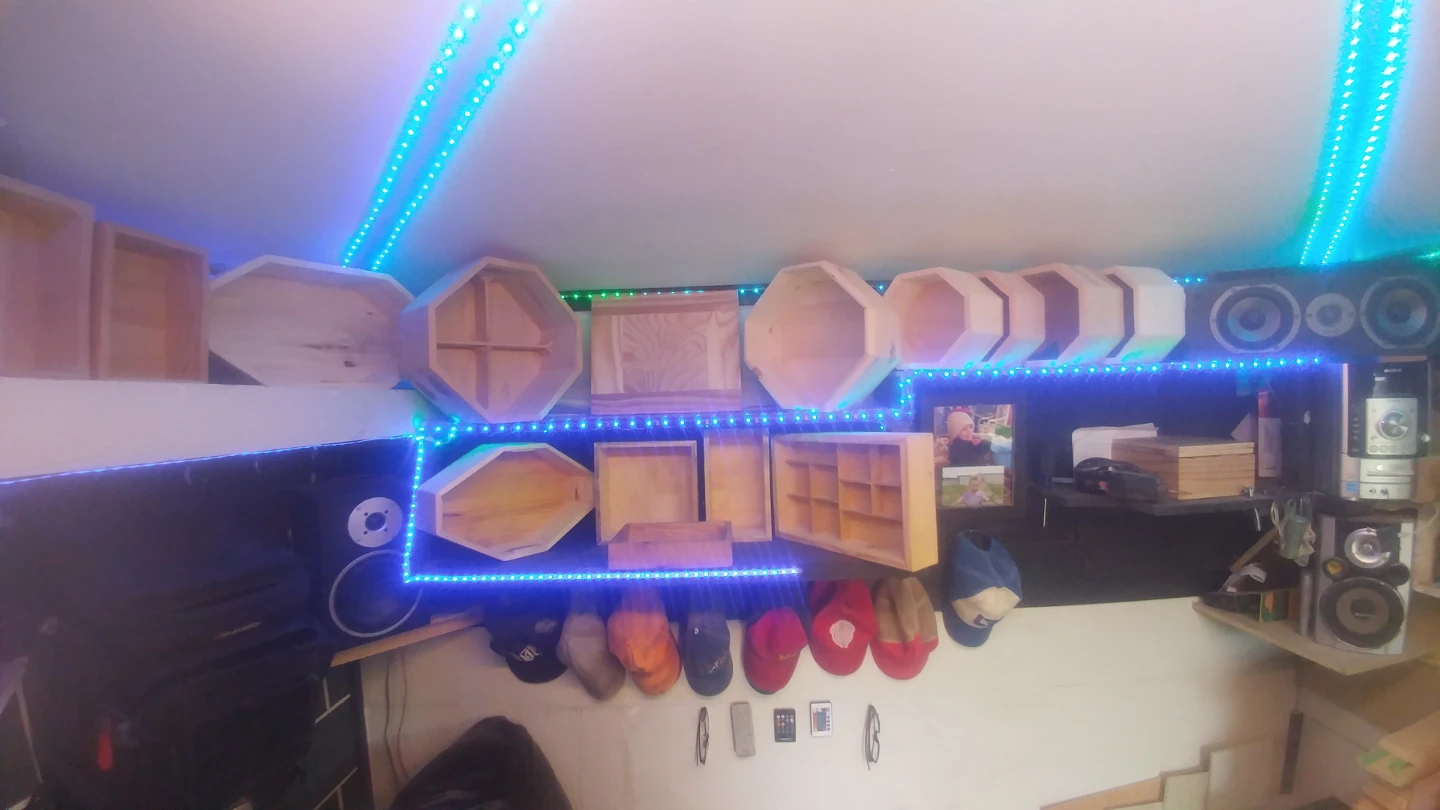 Keep sake boxes and custom shelves
