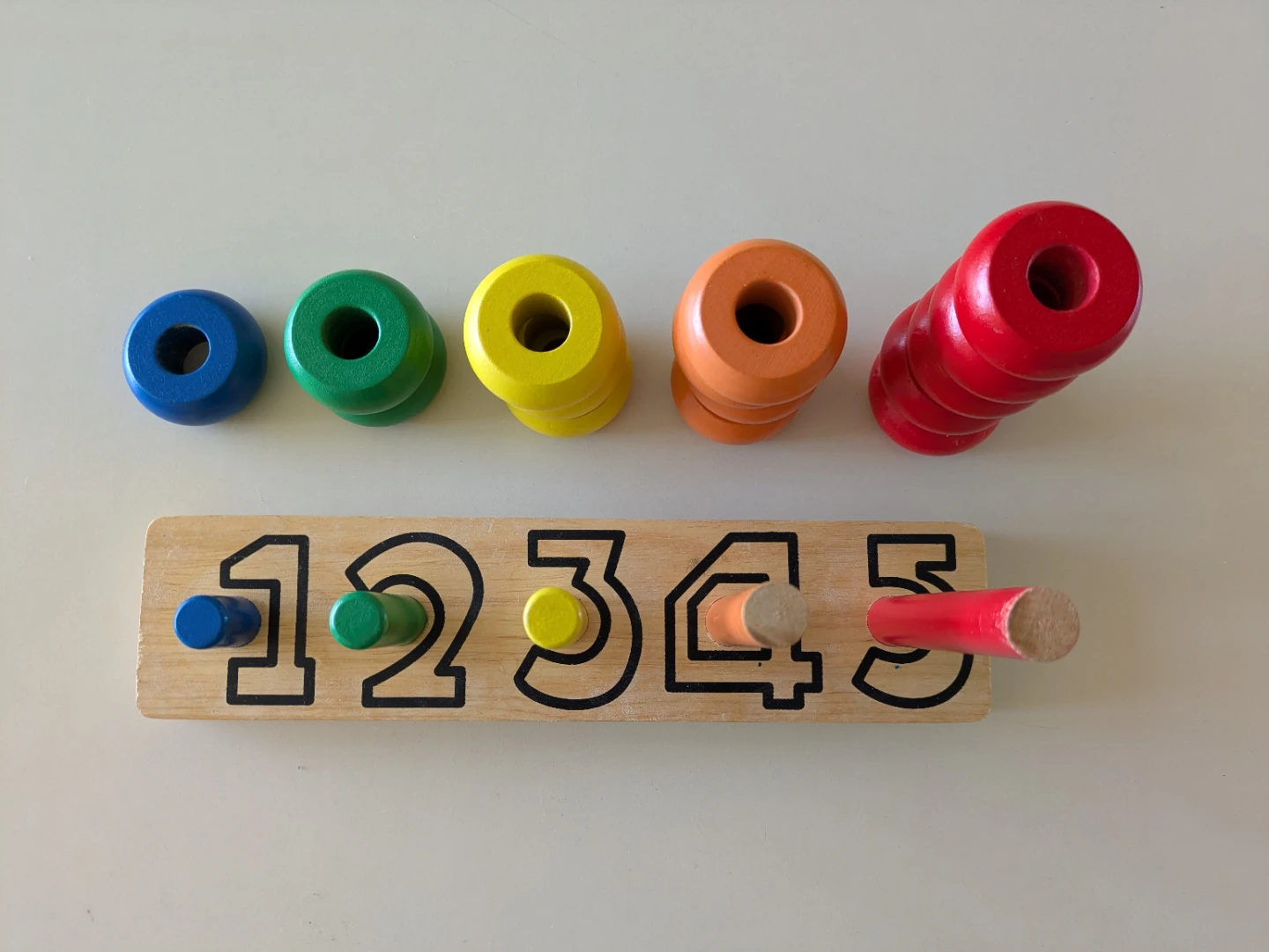Wooden Counting Stacker Toy - photo 2