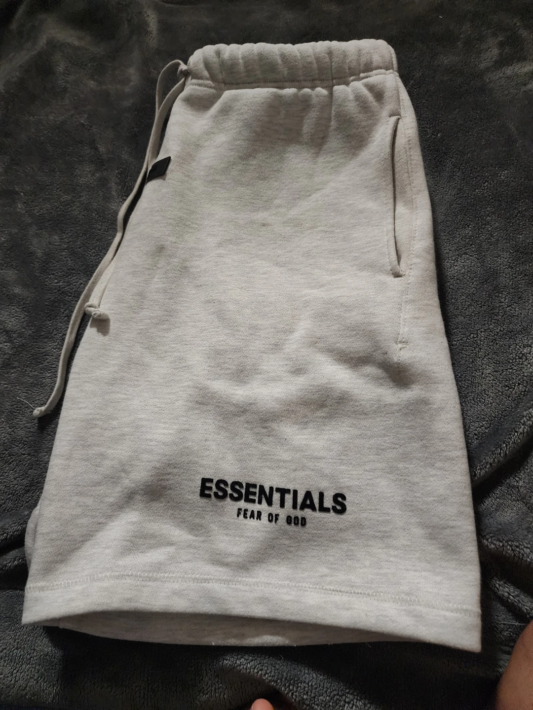 Fear of God Essentials Sweat Shorts - Light Grey - Size S