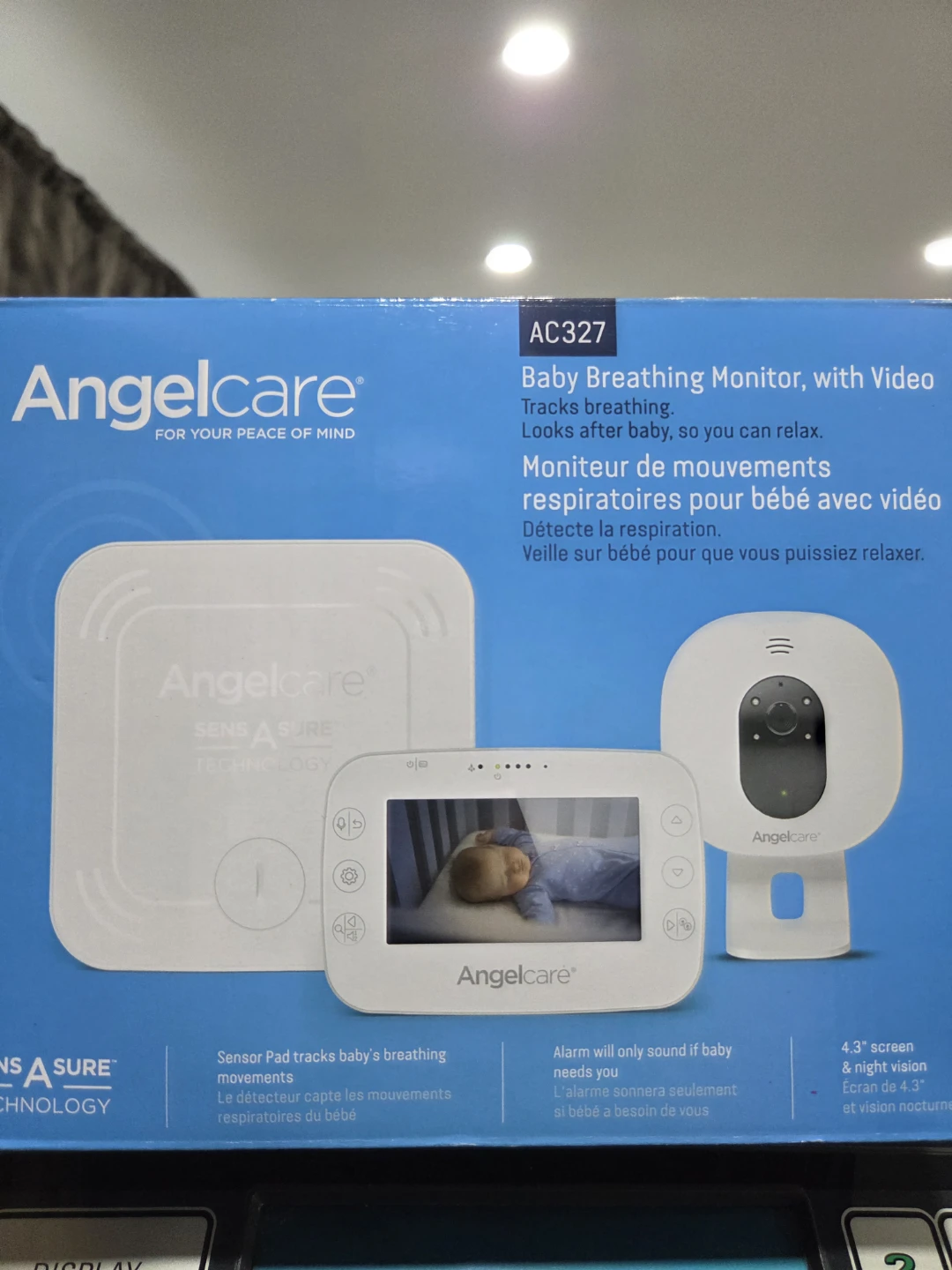 Angelcare AC327 Baby Breathing Monitor with Video