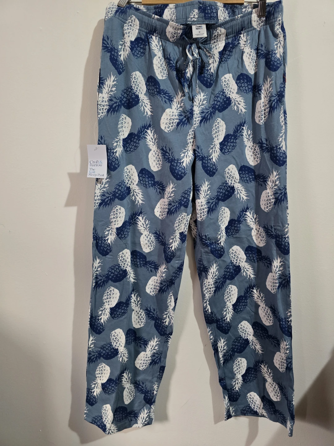 ​NWT Croft & Barrow Men's Cotton Pajama Pants Pineapple M L