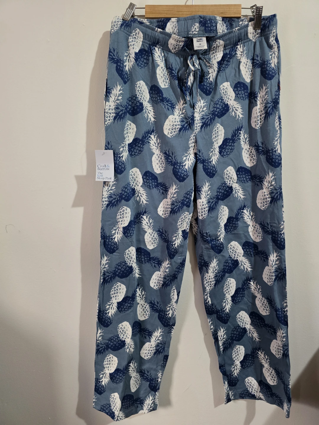 ​NWT Croft & Barrow Men's Cotton Pajama Pants Pineapple M L - photo 4