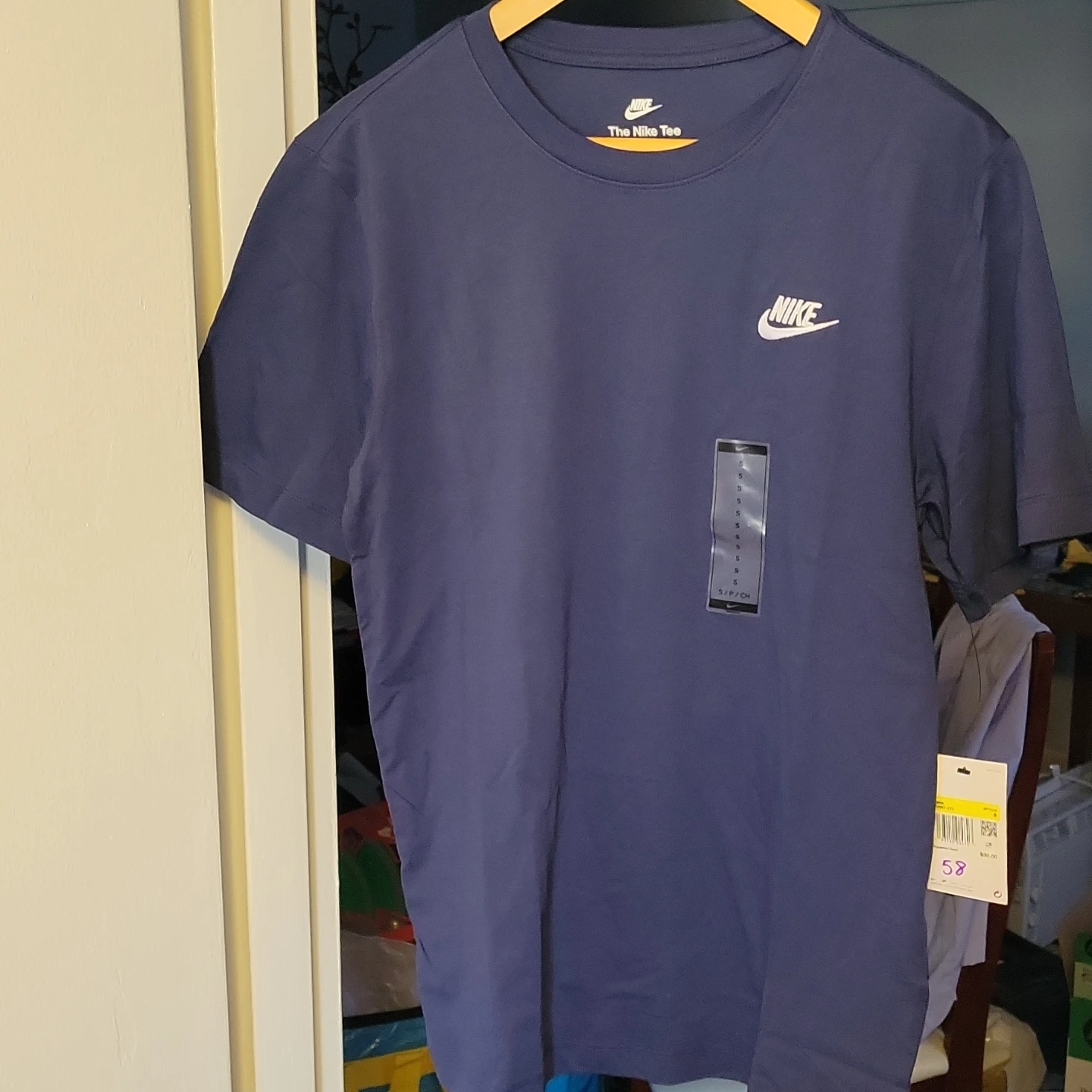 Nike The Nike Tee T-Shirt Navy Blue Size S - photo 3