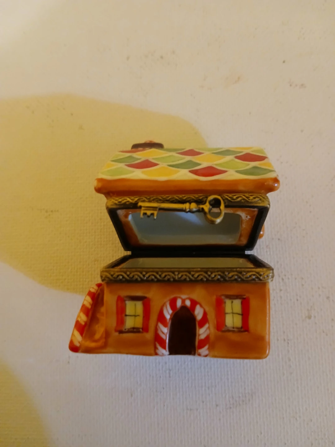 Peint Main Hinged Trinket Box - France 2002