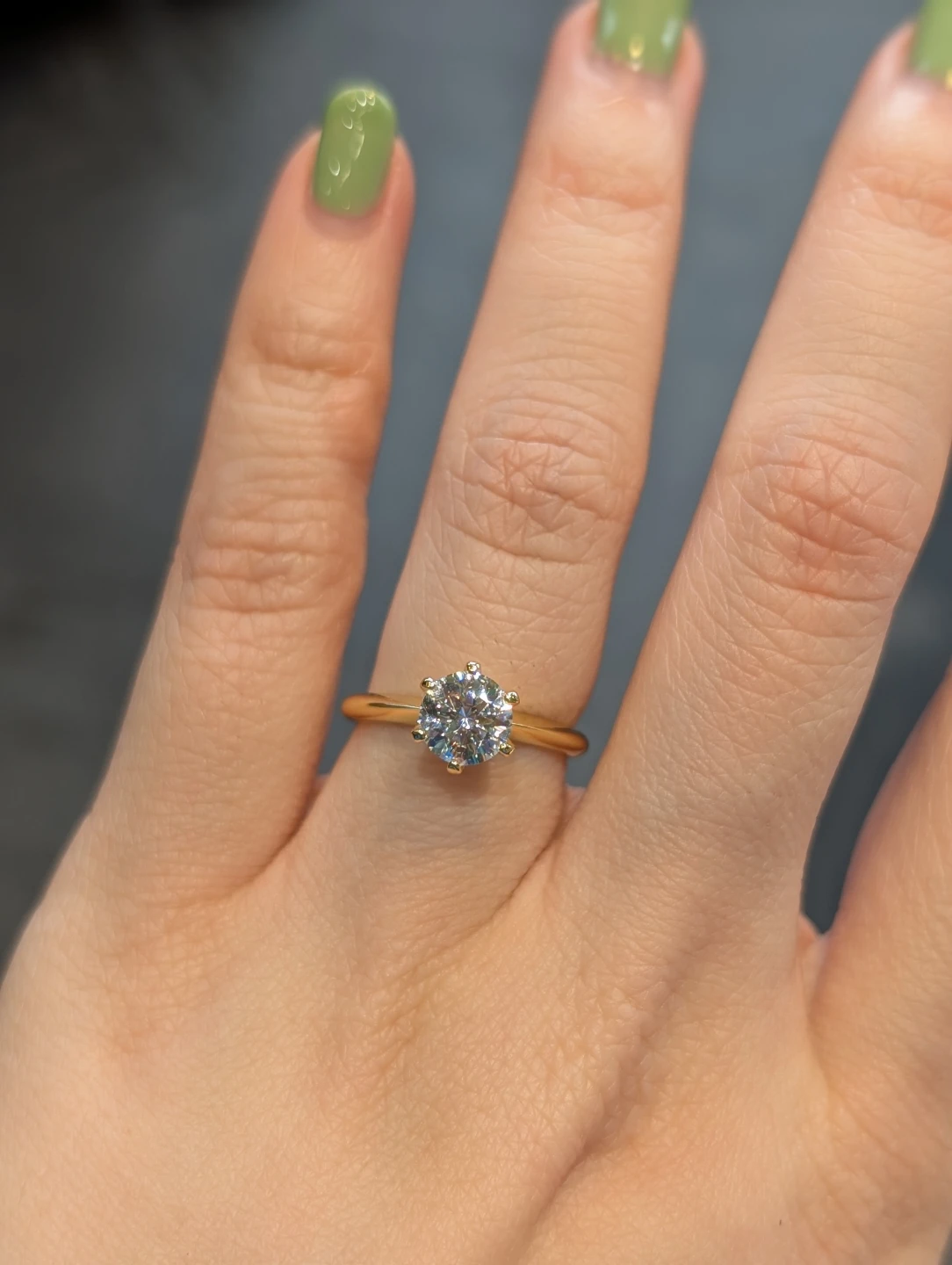 💍 1ct Moissanite Solitaire Ring - photo 2