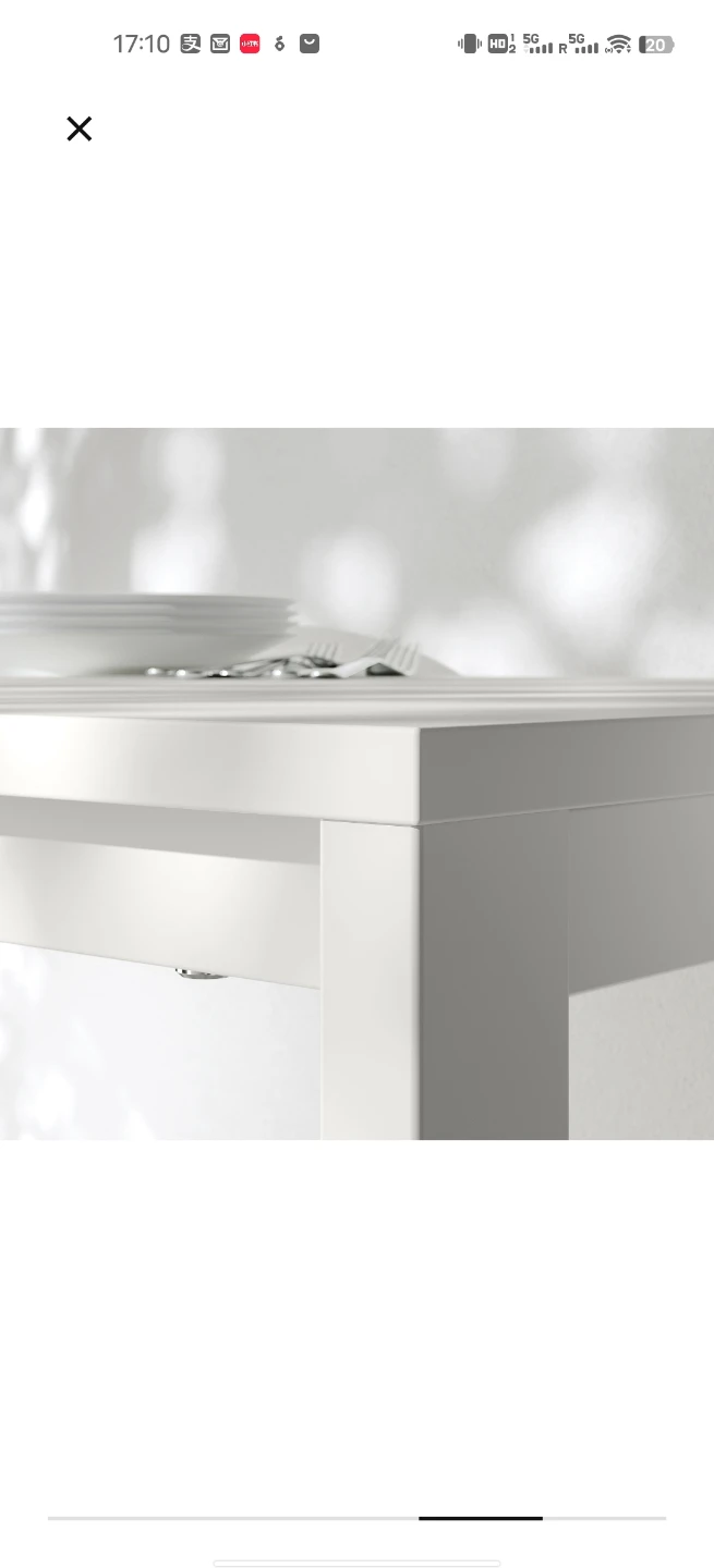 IKEA VIHALS Table White 125x74 cm - photo 3