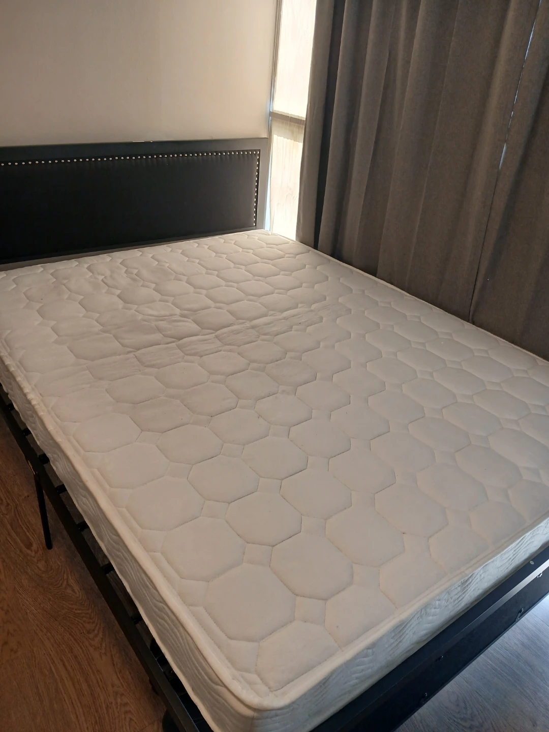White Queen Size Mattress and Bed Frame
