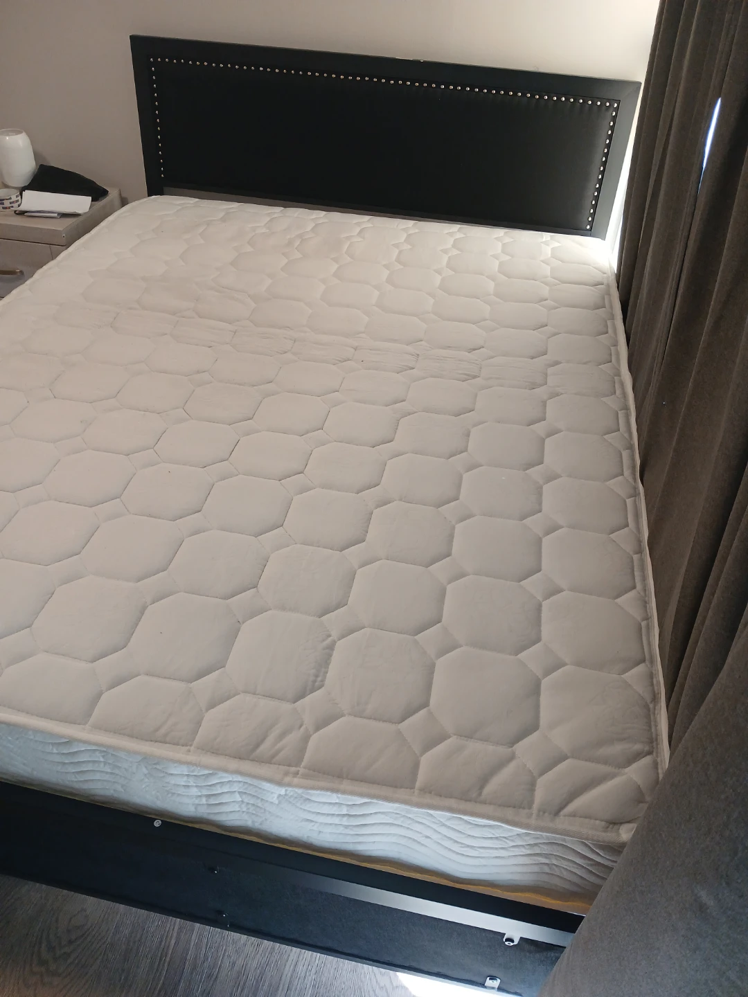 White Queen Size Mattress and Bed Frame - photo 2