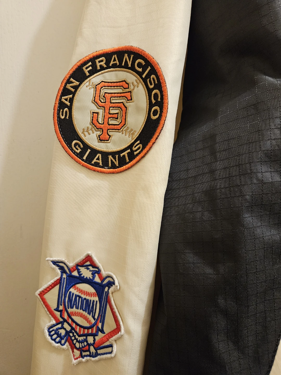 Men New Era Reversible San Francisco Giants Bomber Jacket Size L - photo 2