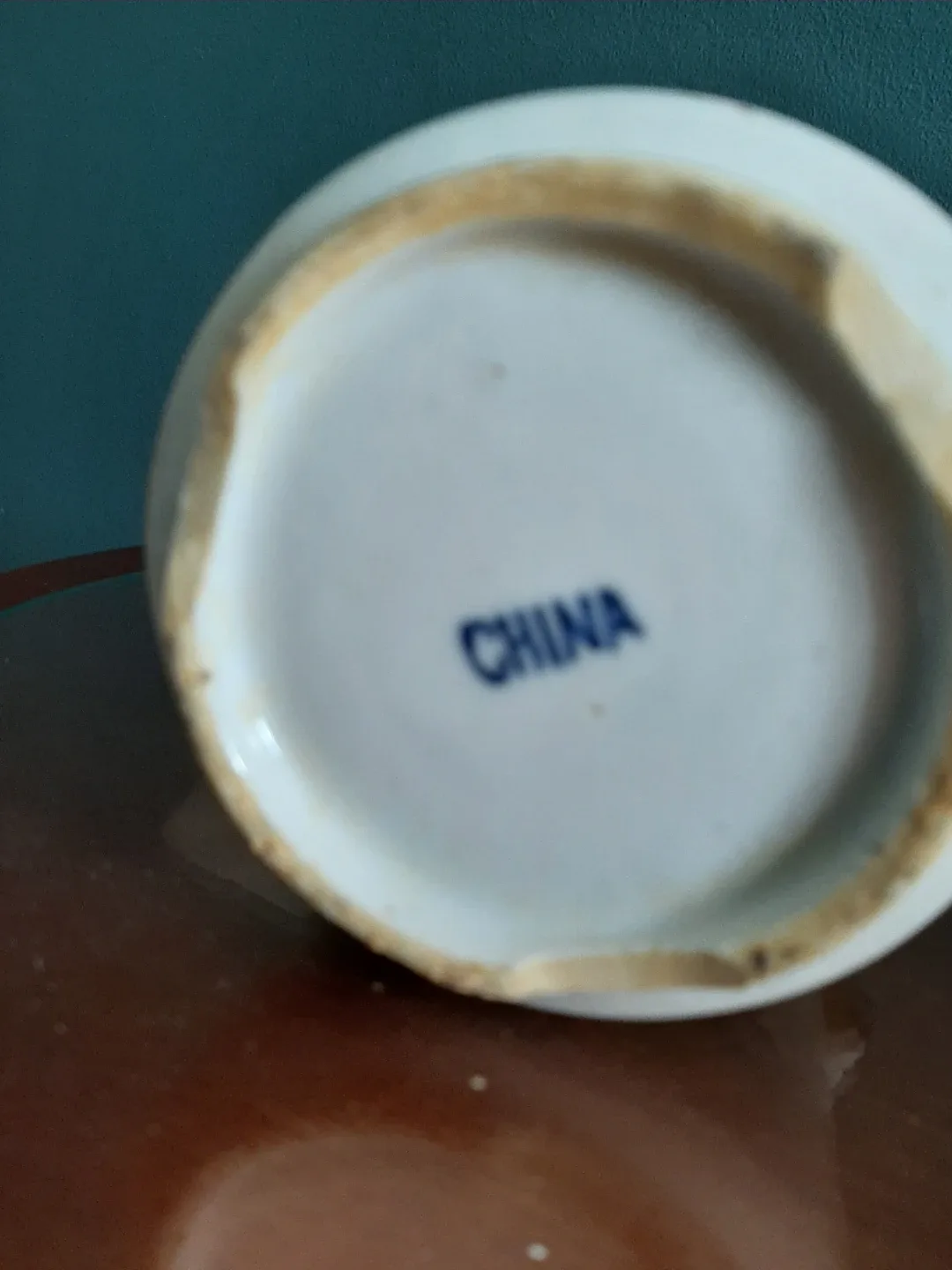 Vintage Blue and White Ceramic Jar with Lid - photo 3