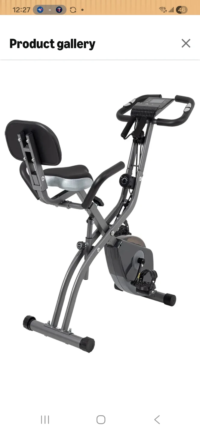 Magic Life Foldable Exercise Bike - Gray