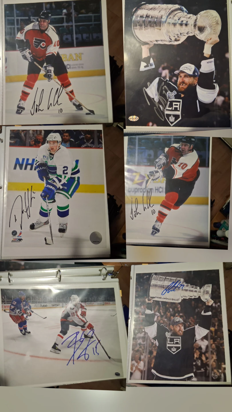 Lot of 12 Signed Sports Photos - Baseball, Hockey, Football - photo 4