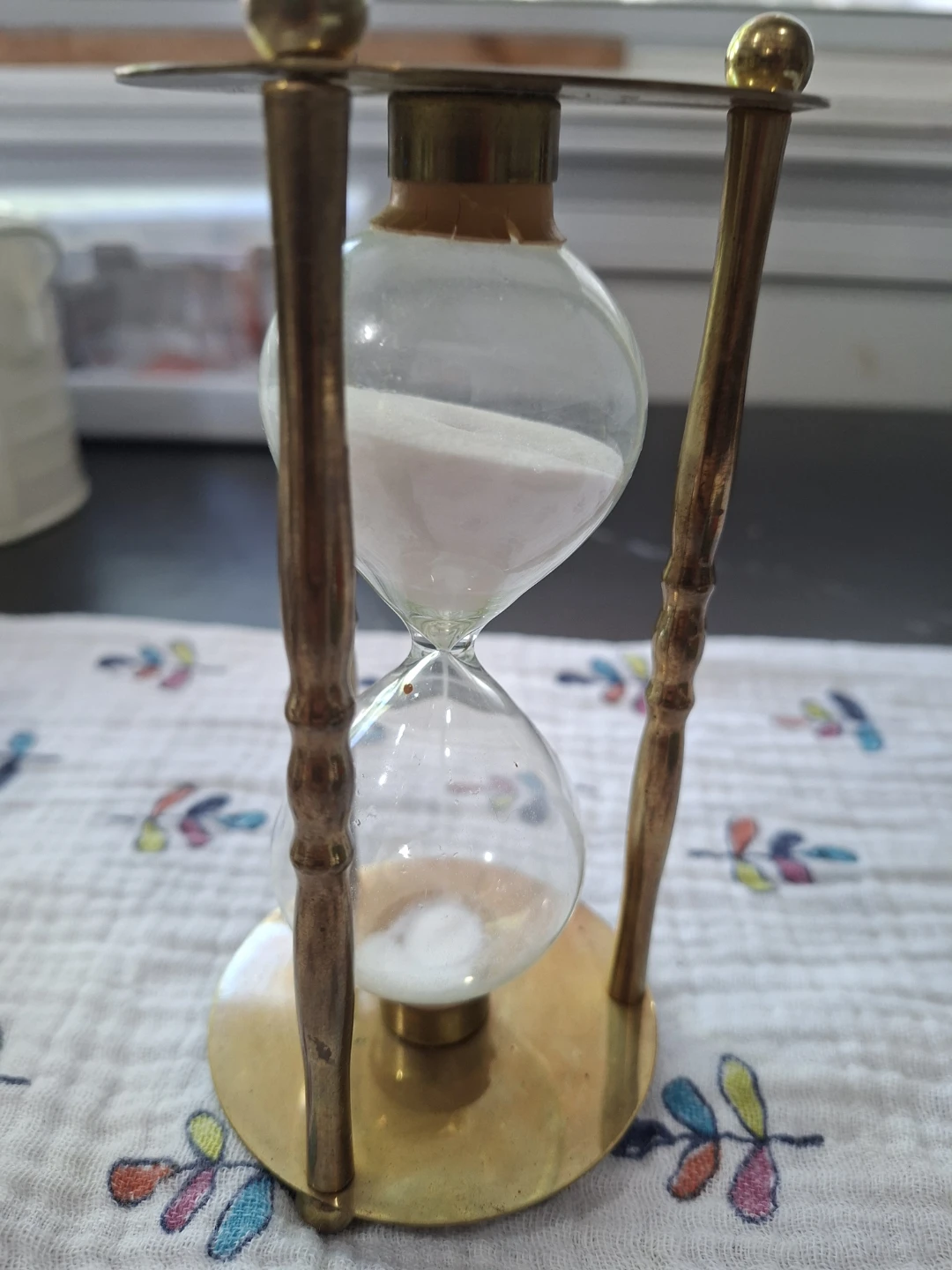 Vintage Brass Hourglass Timer - photo 2