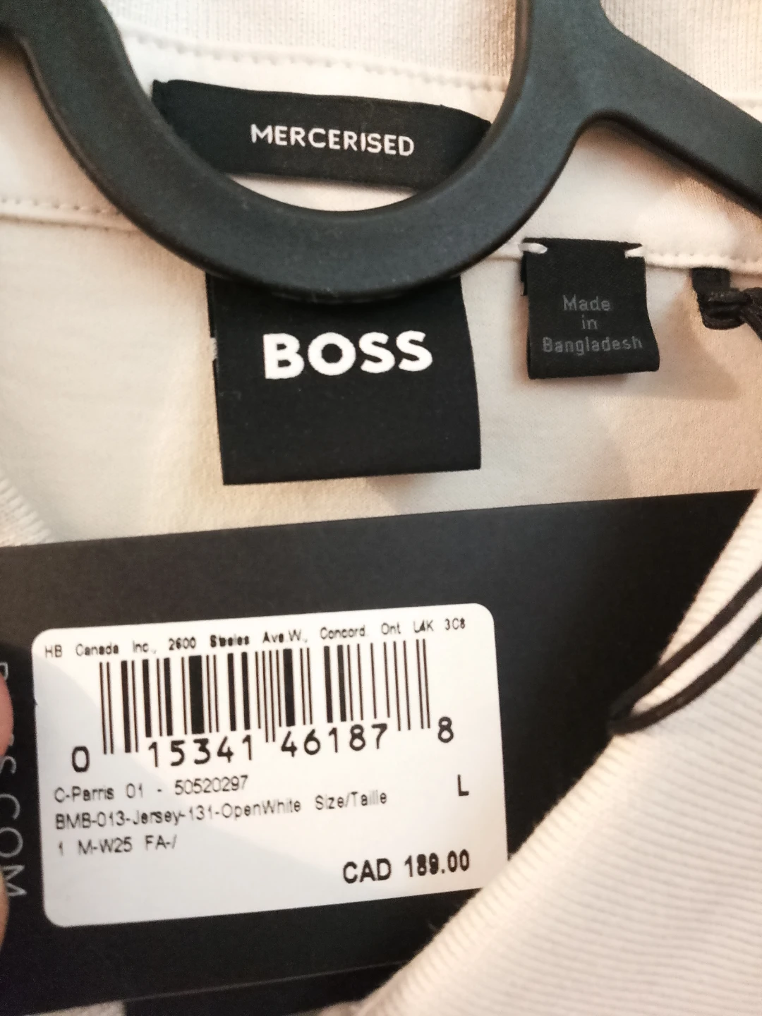 Hugo BOSS Mercerised Cotton Polo Shirt - Size L - photo 3