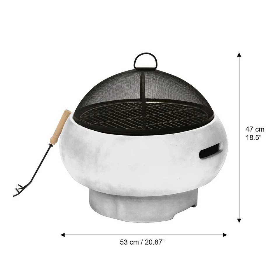 Outdoor Fire Pit with Cover and Poker - photo 3