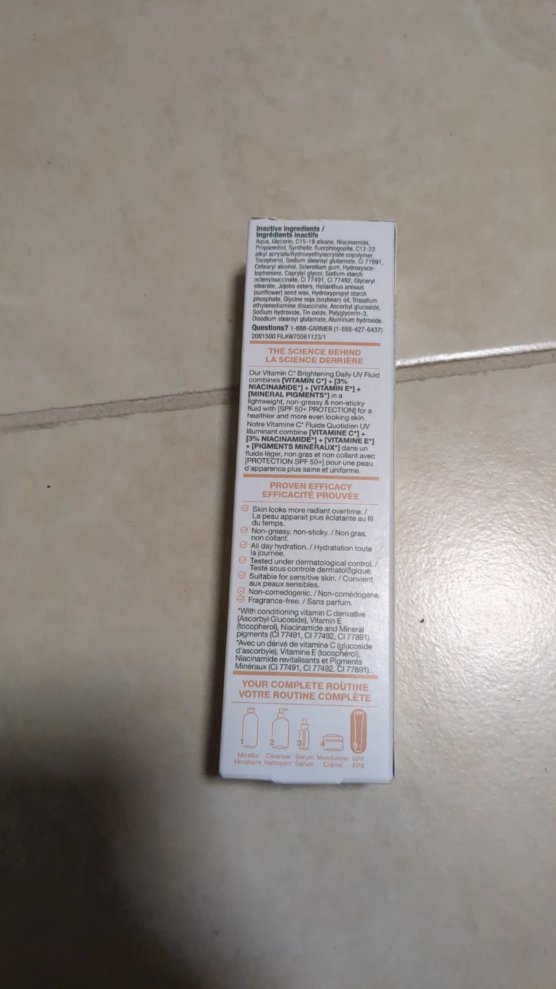 Garnier Vitamin E Brightening Daily UV Fluid SPF 50 - photo 2
