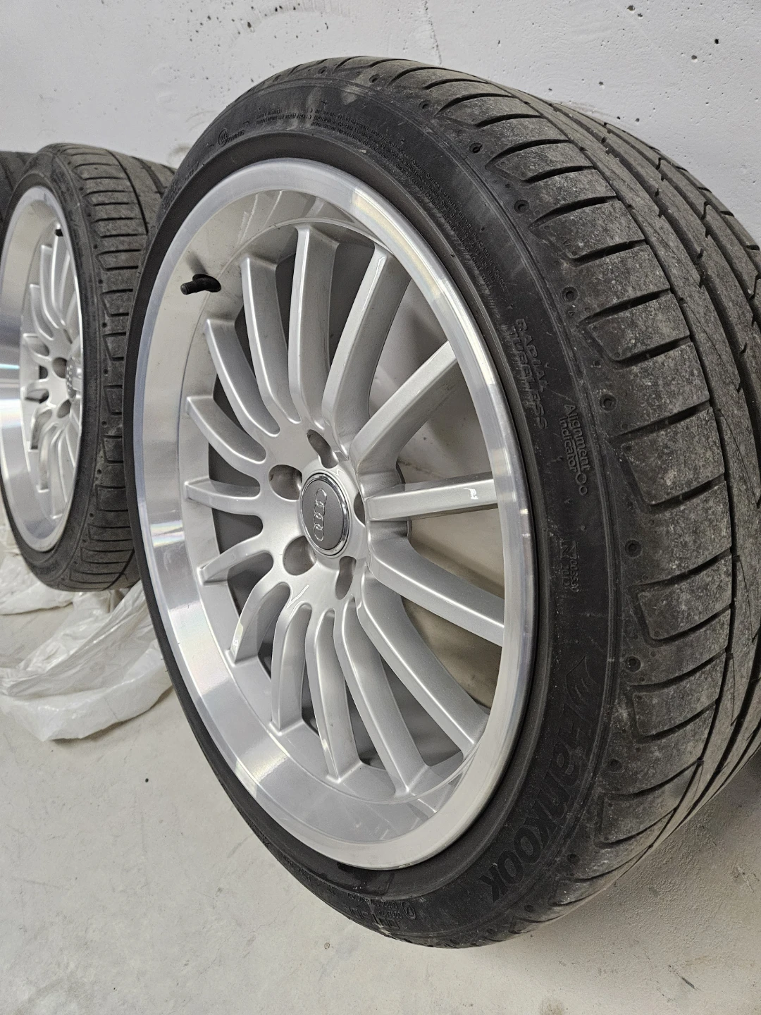 Set of 4 19" Audi Alloy Wheels with Hankook Tires - photo 2
