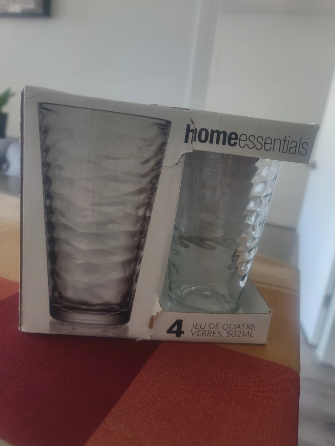 Home Essentials Set of 4 Glasses - 502ml