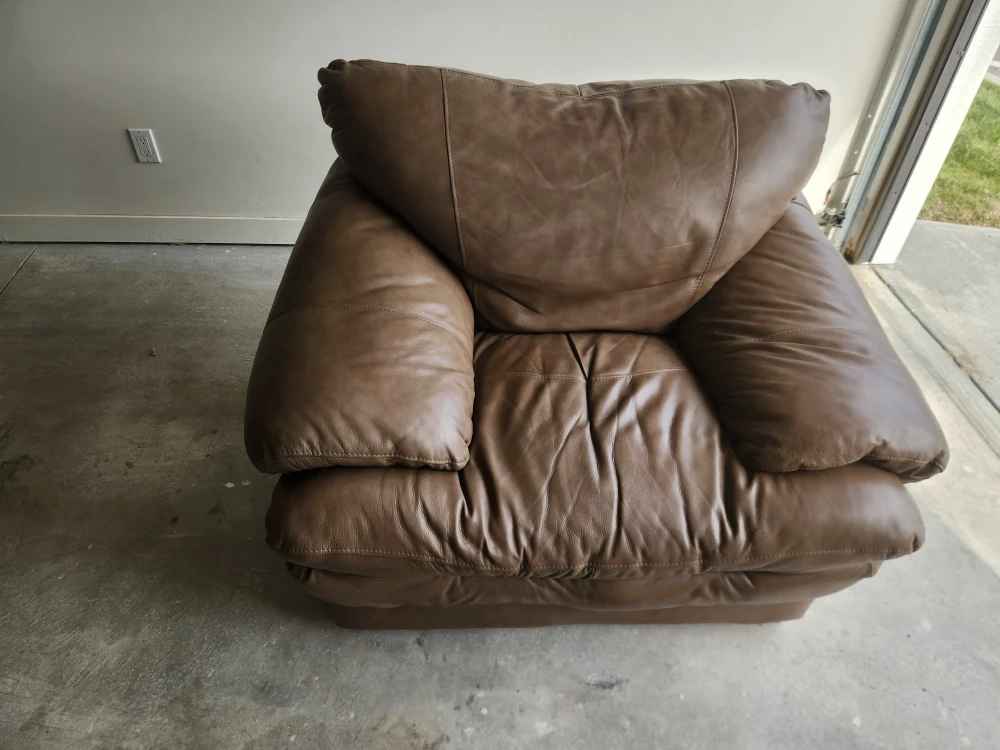 Brown Leather Armchair