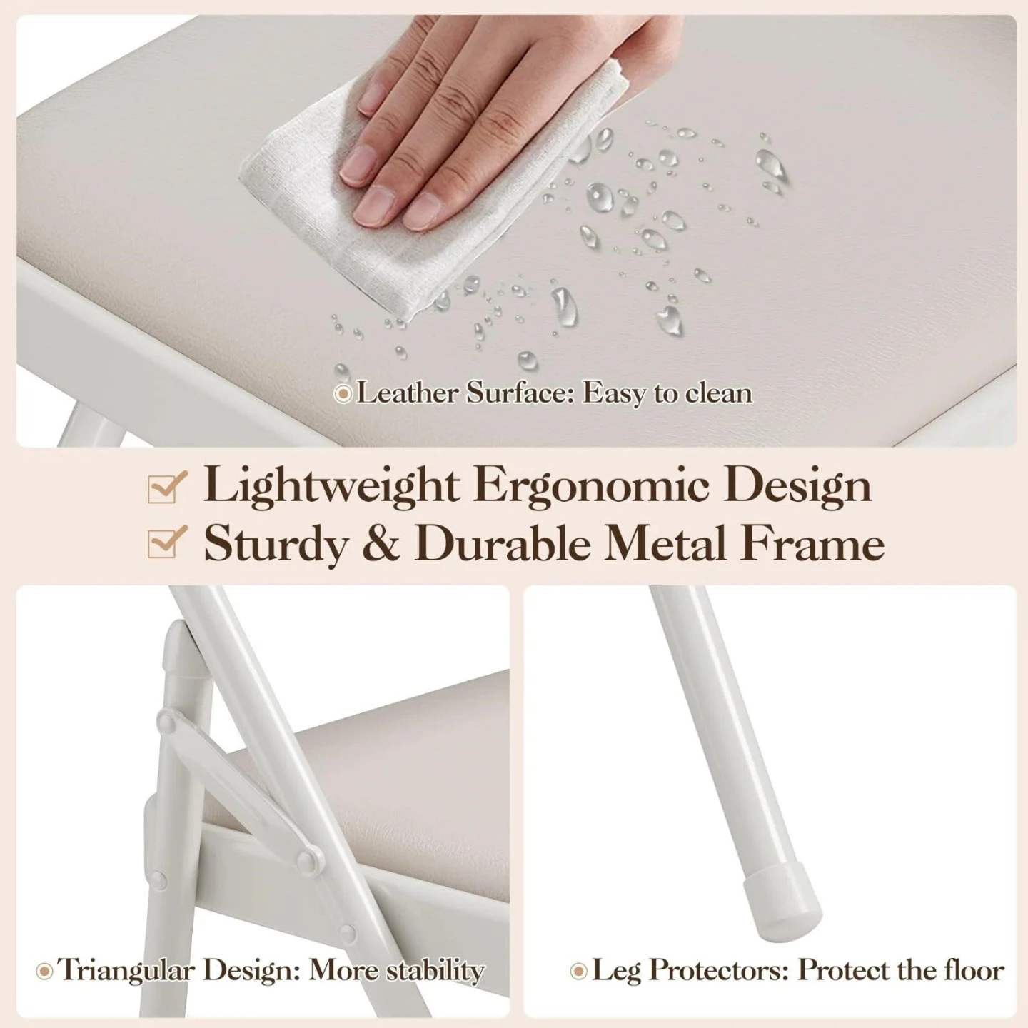 Folding Chairs -  White - photo 2
