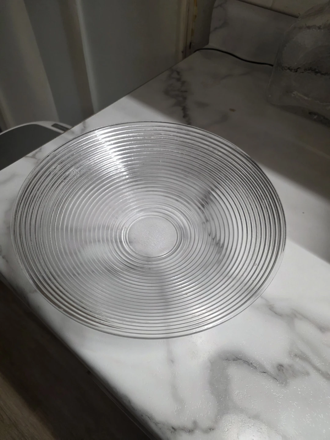 Clear Glass Serving Bowl