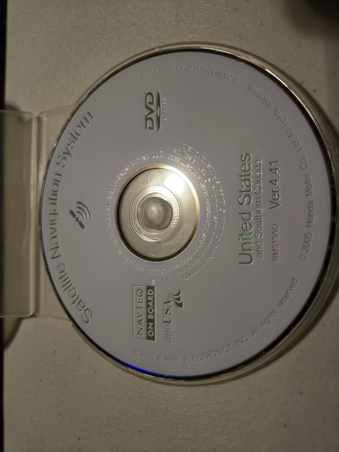 Acura Navigation DVD / Disc