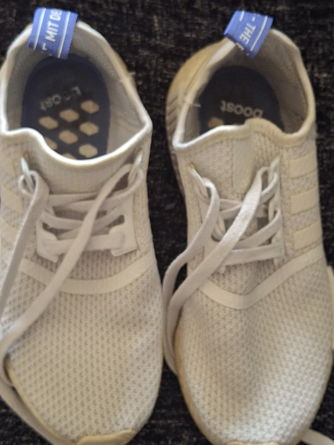 Adidas NMD R2 White Sneakers - Size 7 Women's - photo 3