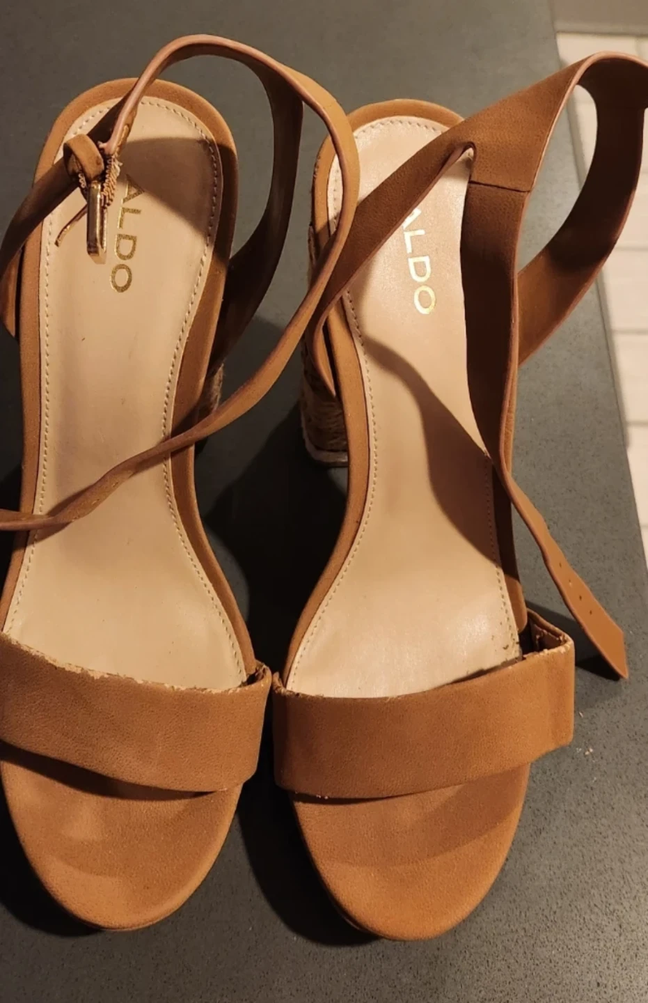 ALDO Women's Brown Espadrille Platform Heeled Sandals - photo 3