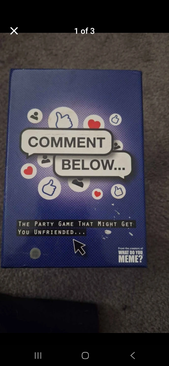 Comment Below... Party Game