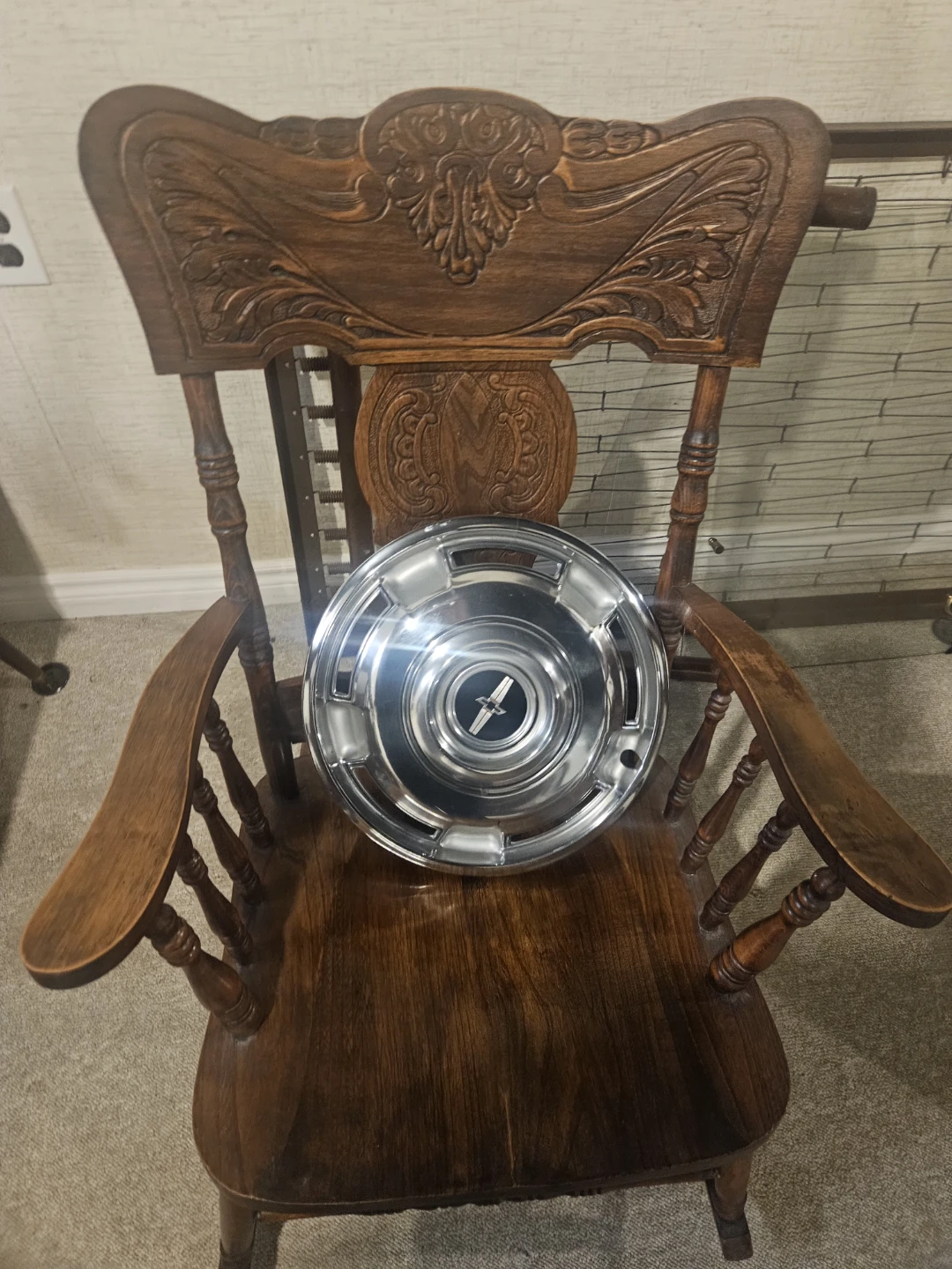Vintage Chrome Hubcap