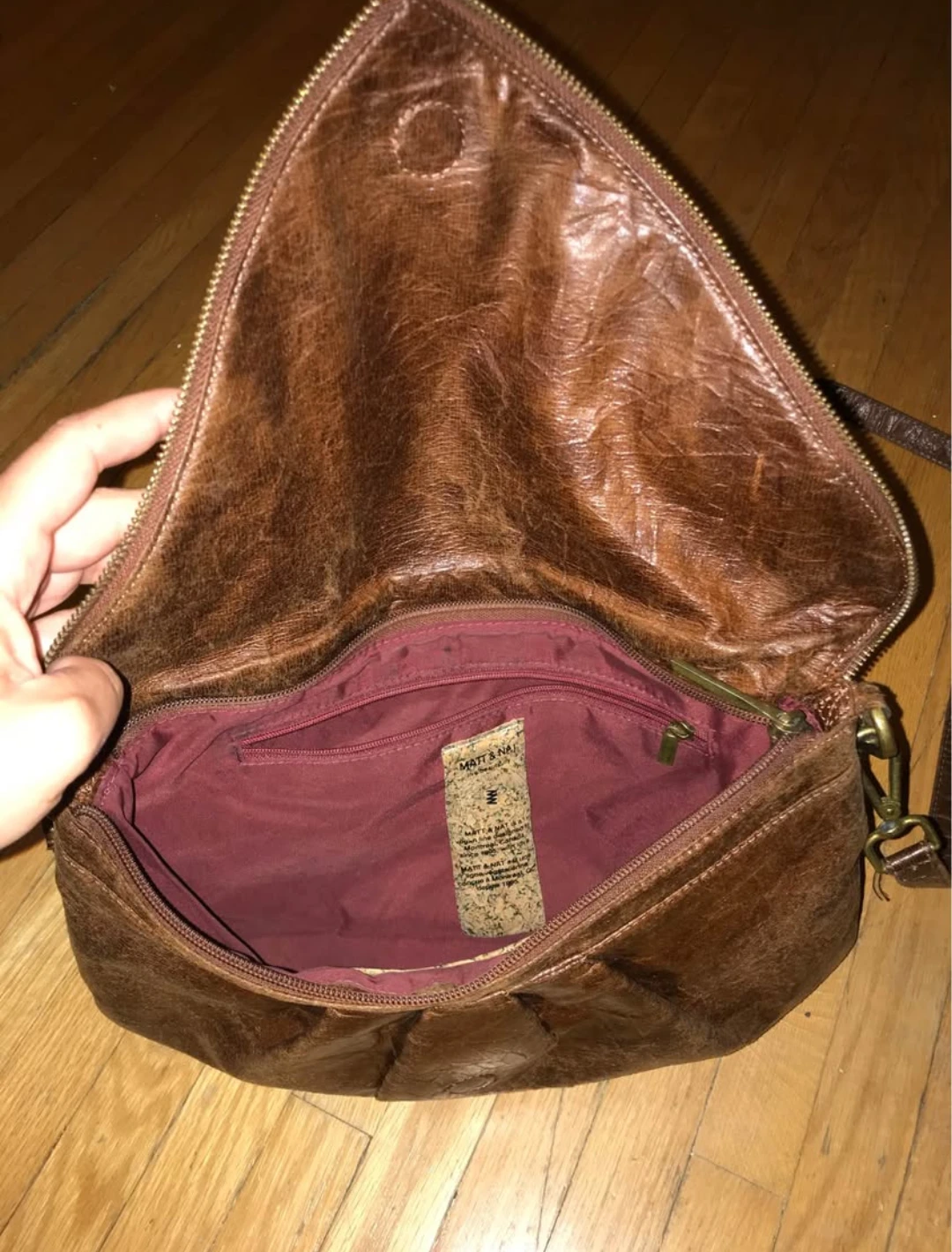 Matt & Nat Brown Leather Crossbody Bag - photo 2