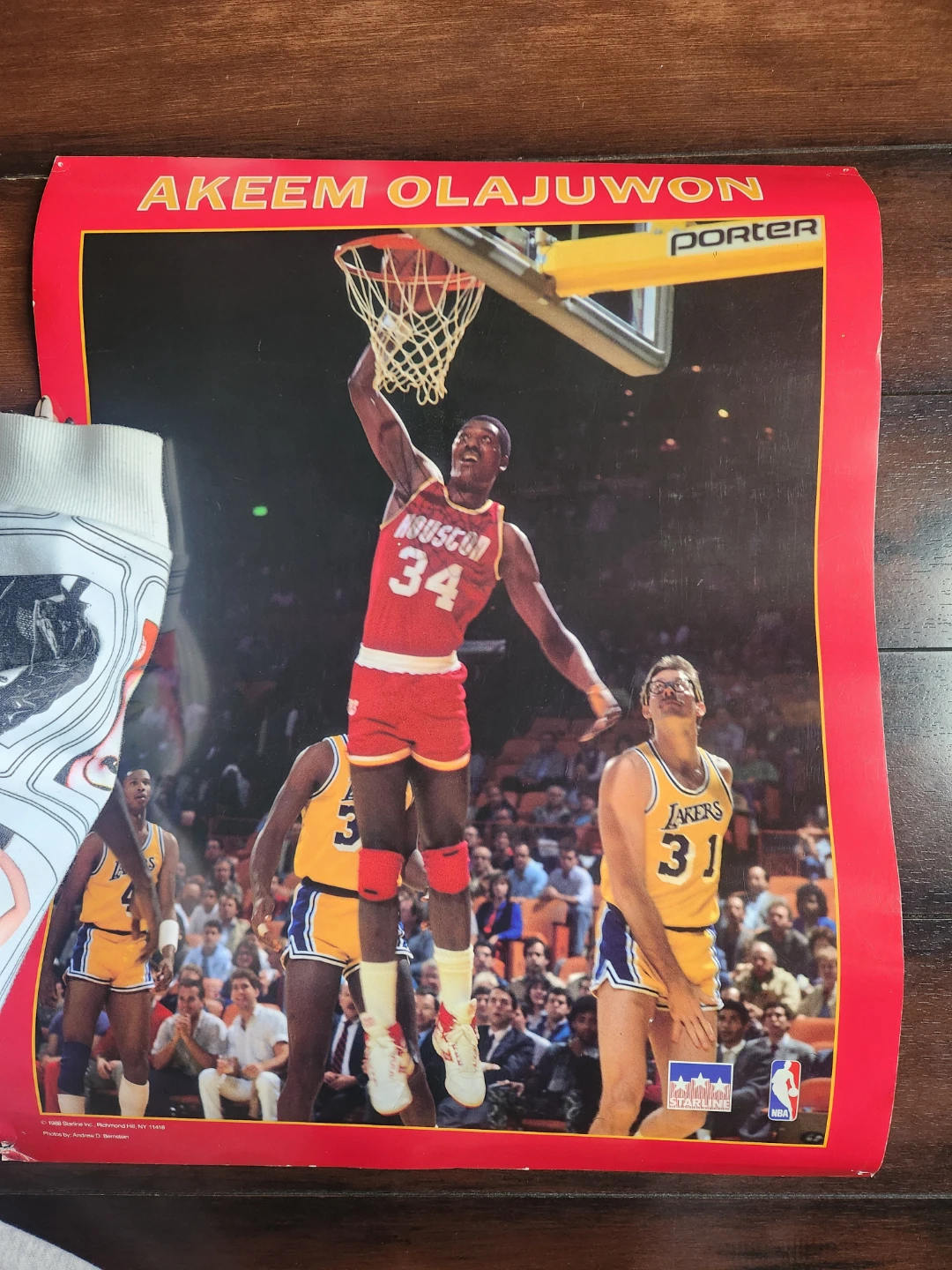 Akeem Olajuwon "Porter" NBA Poster 1988