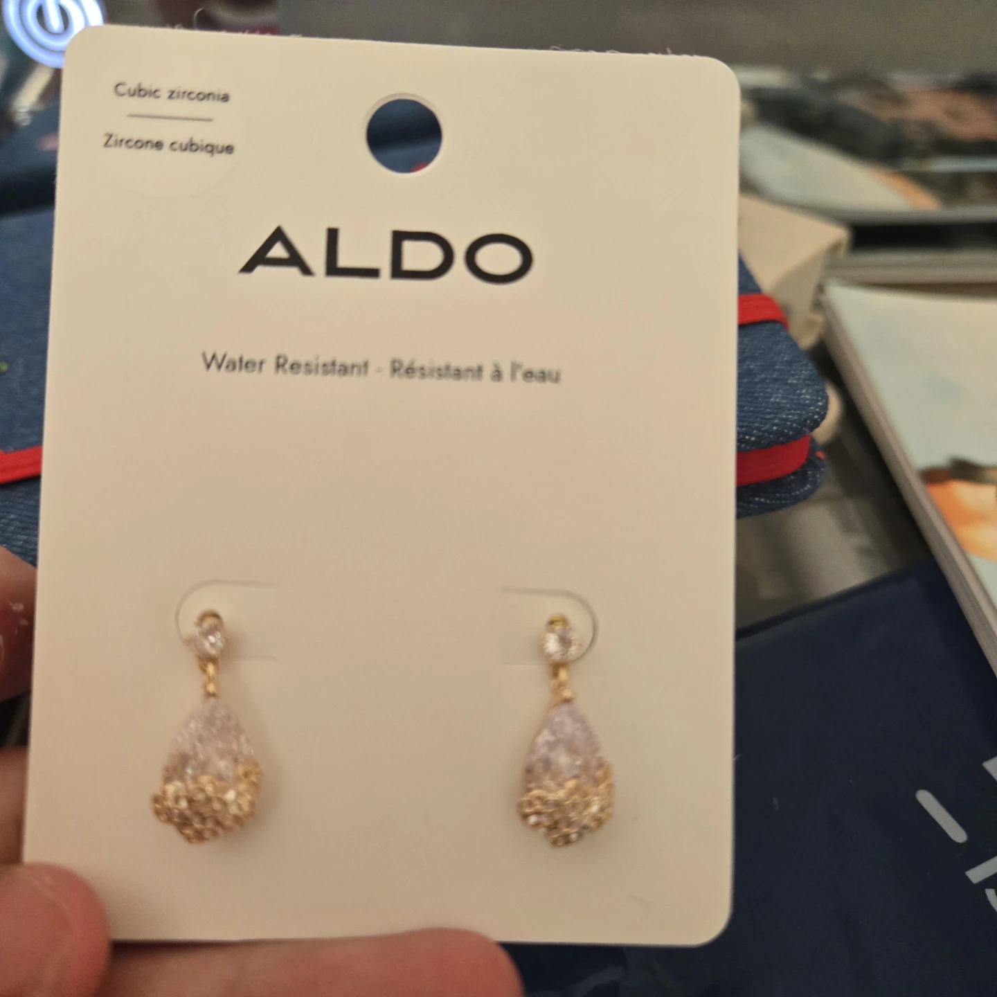 ALDO Cubic Zirconia Water Resistant Earrings