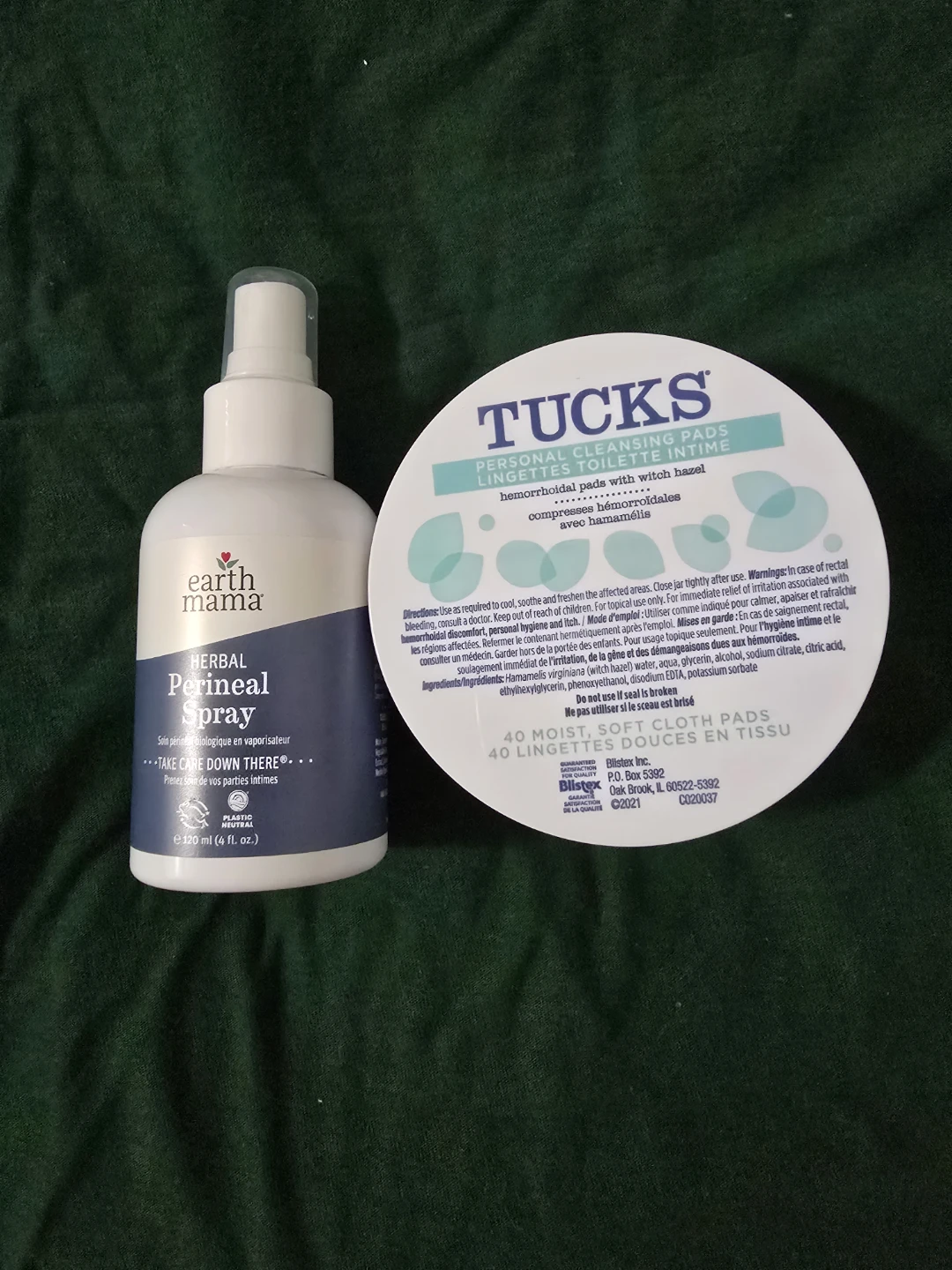 Earth Mama Herbal Perineal Spray & Tucks Pads