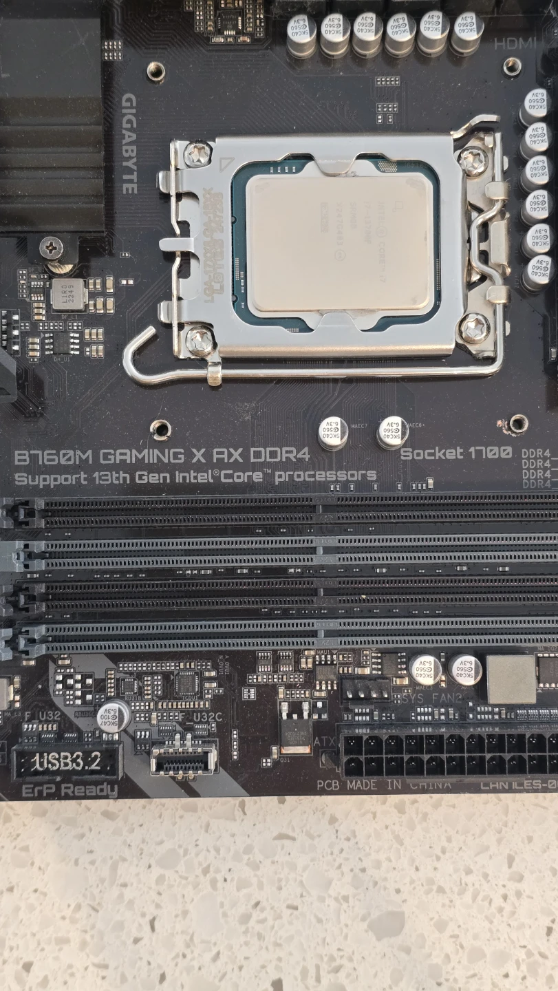 Intel Core i7-13700F CPU + Gigabyte B760M Motherboard - photo 3