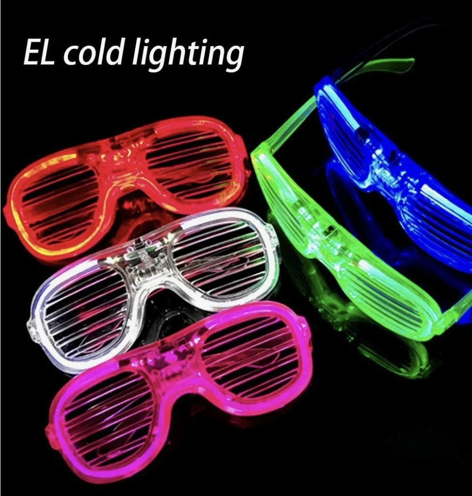 New Light up Neon Rave Glasses Glow Flashing LEDs $3 - photo 5