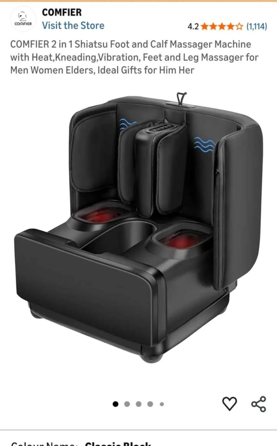 Comfier 2-in-1 Shiatsu Foot and Calf Massager - photo 2