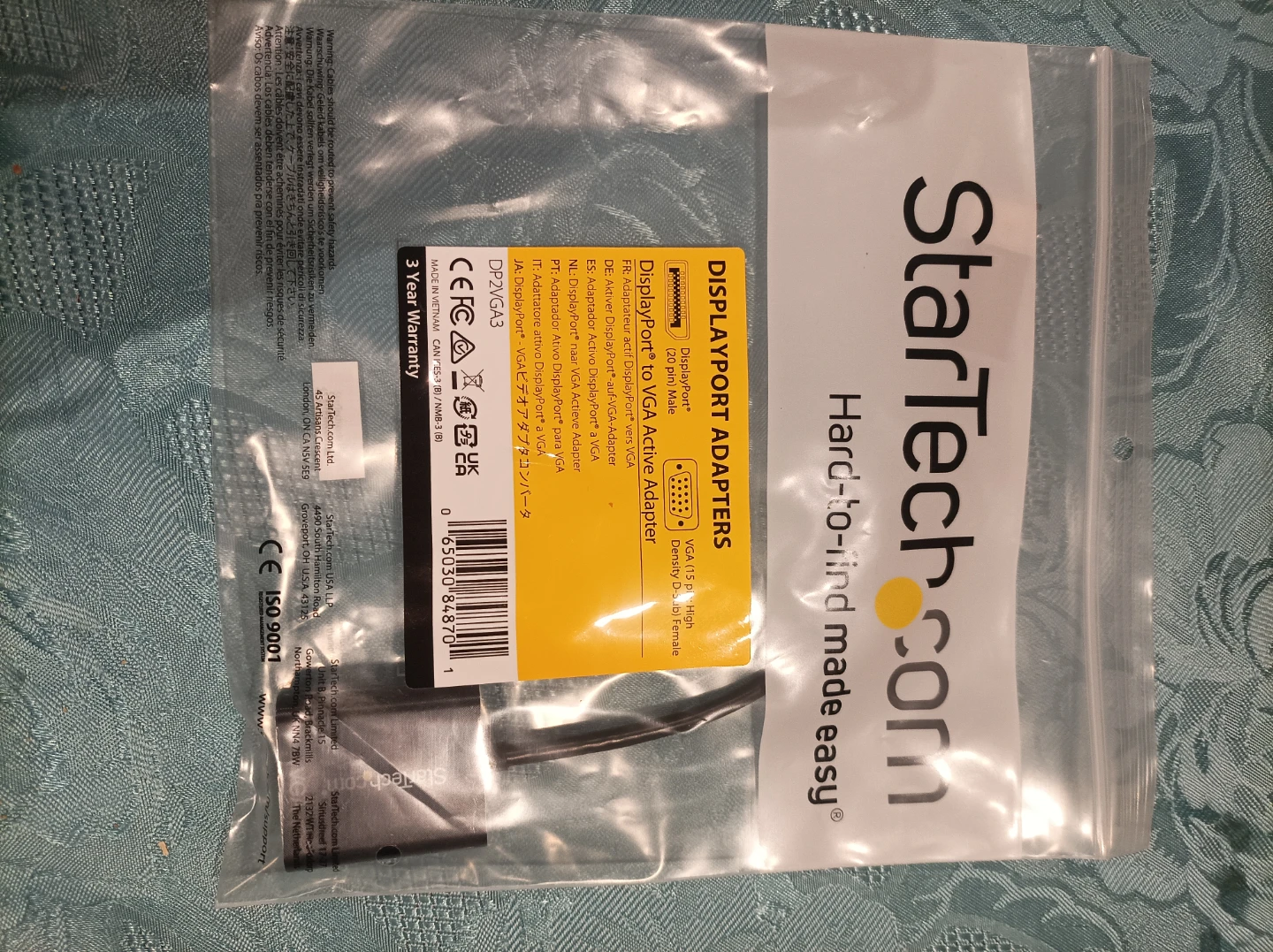 StarTech.com DisplayPort to VGA Active Adapter DP2VGA3