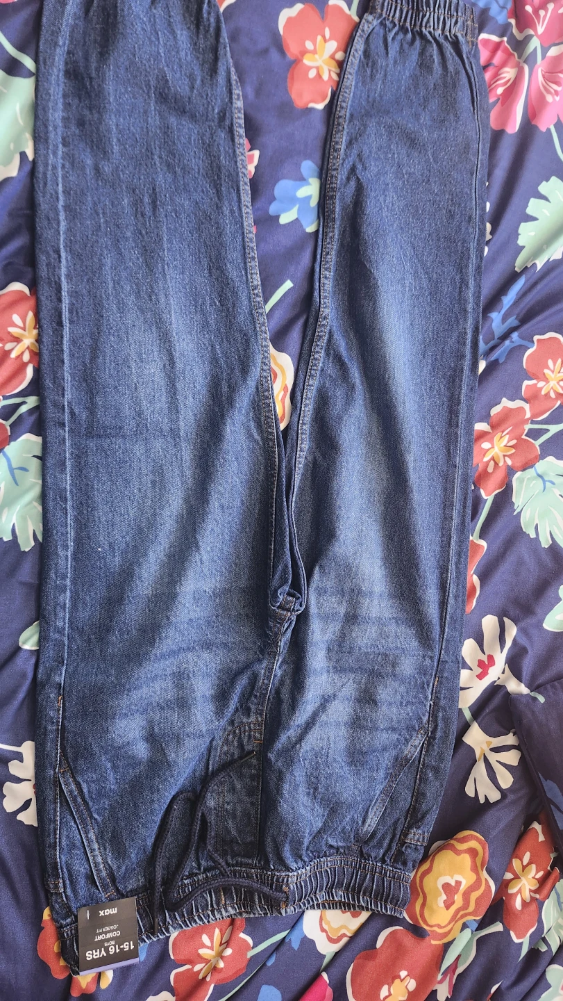 Boys Denim Joggers - Size 15-16 Yrs