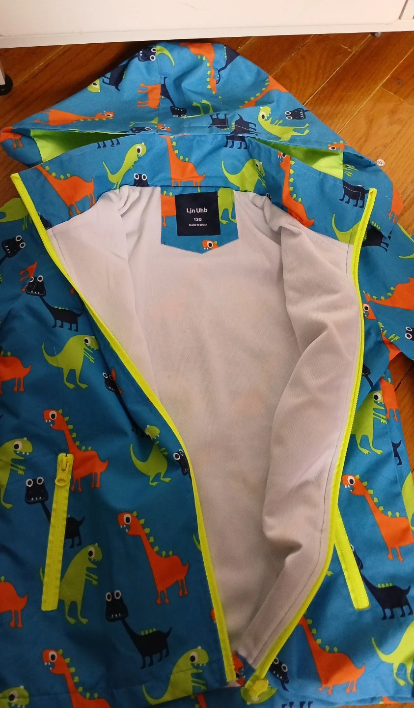 Kids Dinosaur Rain Jacket - photo 3