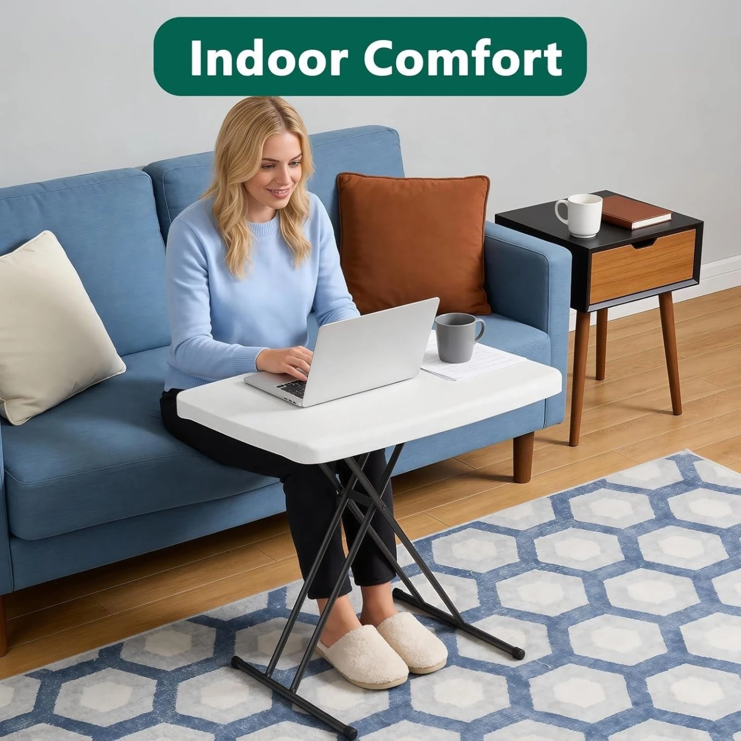 New Adjustable Height Folding Table - photo 4